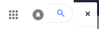 A row of icons as a collage collected from around the web. Icons include a menu-icon, notifications icon, search icon and a close icon.